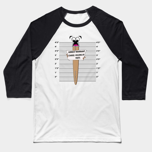 Belt Baseball T-Shirt by Laura Brightwood